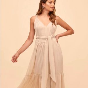 EARTHA TIE WAIST MAXI DRESS